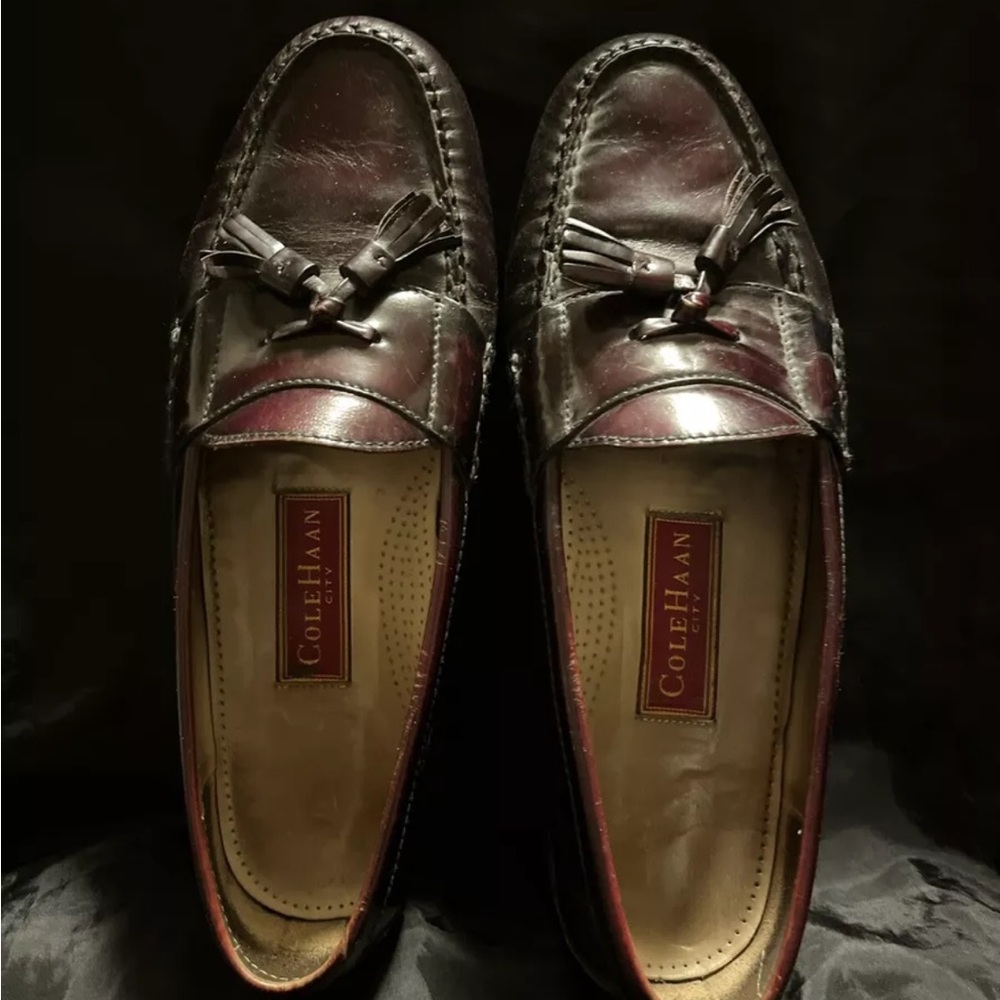 Burgandy Leather Loafers with Tassel